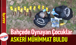 Bahçede Oynayan Çocuklar Askeri Mühimmat Buldu!