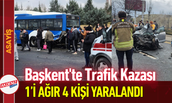 Başkent'te Trafik Kazası: 1’i Ağır 4 Kişi Yaralandı!