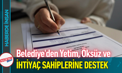 Belediye'den Yetim, Öksüz ve İhtiyaç Sahiplerine Destek!