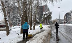 Büyükşehir’de Kaldırımlar Tek Tek Temizleniyor