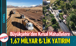 Büyükşehir’den Kırsal Mahallelere 1,67 Milyar TL’lik Yatırım!