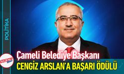 Çameli Belediye Başkanı Cengiz Arslan’a Başarı Ödülü!