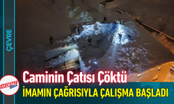 Caminin Çatısı Çöktü: İmamın Çağrısıyla Çalışma Başladı!