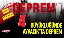 Çanakkale Ayvacık Açıklarında 4 Büyüklüğünde Deprem