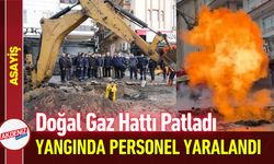 Doğal Gaz Hattı Patladı: Çıkan Yangında Personel Yaralandı!