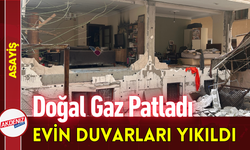 Doğal Gaz Patladı: Evin Duvarları Yıkıldı!