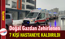 Doğal Gazdan Zehirlenen 7 Kişi Hastaneye Kaldırıldı!