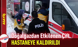 Doğalgazdan Etkilenen Çift Hastaneye Kaldırıldı!