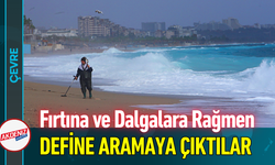 Fırtına ve Dalgalara Rağmen Define Aramaya Çıktılar!
