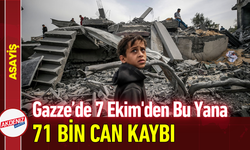Gazze’de 7 Ekim'den Bu Yana 71 Bin Can Kaybı!