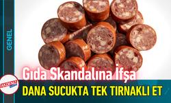 Gıda Skandalına İfşa: Dana Sucuktan Tek Tırnaklı Et Çıktı!