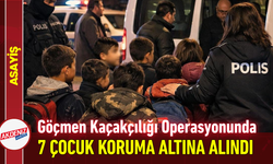 Göçmen Kaçakçılığı Operasyonunda 7 Çocuk Koruma Altına Alındı!