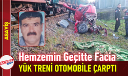 Hemzemin Geçitte Facia: Yük Treni Otomobile Çarptı!
