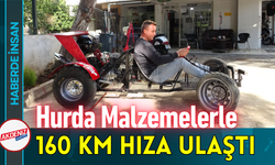 Hurda Malzemelerle 160 Km Hıza Ulaştı!