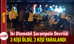İki Otomobil Şarampole Devrildi: 3 Kişi Öldü, 3 Kişi Yaralandı!