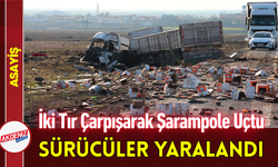 İki Tır Çarpışarak Şarampole Uçtu: Sürücüler Yaralandı!