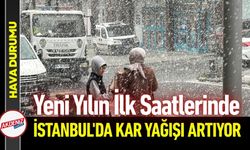 İstanbul'da Yılın İlk Saatlerinde Kar Yağışı Etkili