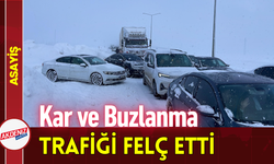 Kar ve Buzlanma Trafiği Felç Etti!