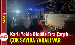 Karlı Yolda Otobüs Tıra Çarptı: Çok Sayıda Yaralı Var!
