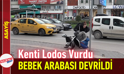 Kenti Lodos Vurdu: Bebek Arabası Devrildi!