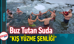Buz Tutan Suda "Kış Yüzme Şenliği!"