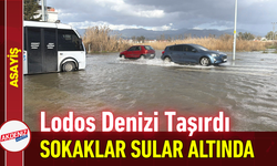 Lodos Denizi Taşırdı: Sokaklar Sular Altında!