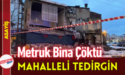 Metruk Bina Çöktü: Mahalleli Tedirgin!