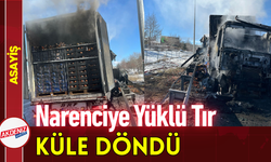 Narenciye Yüklü Tır Küle Döndü!