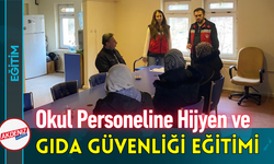 Okul Personeline Hijyen ve Gıda Güvenliği Eğitimi!