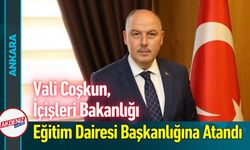 Vali Ömer Faruk Coşkun’a Kritik Görev