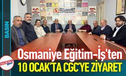 Osmaniye Eğitim-İş'ten 10 Ocak CGC’ye Anlamlı Ziyaret