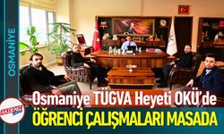 Osmaniye TÜGVA Heyeti OKÜ’de: Öğrenci Çalışmaları Masada