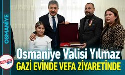 Osmaniye Valisi Yılmaz Gazi Evinde Vefa Ziyaretinde