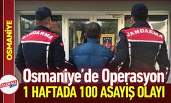 Osmaniye’de 1 Haftada 100 Asayiş Olayı