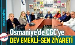 Osmaniye'de CGC'ye Dev Emekli-Sen Ziyareti