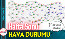 Osmaniye'de Hafta Sonu Hava Durumu!