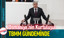 Osmaniye’nin Kurtuluşu TBMM Gündeminde!