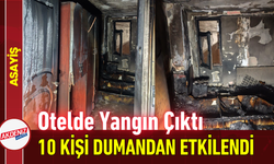 Otelde Yangın Çıktı: 10 Kişi Dumandan Etkilendi!