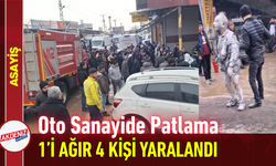 Oto Sanayide Patlama: 1’i Ağır 4 Kişi Yaralandı!