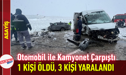 Otomobil ile Kamyonet Çarpıştı: 1 Kişi Öldü, 3 Kişi Yaralandı!