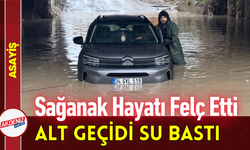 Sağanak Hayatı Felç Etti: Alt Geçidi Su Bastı!