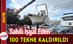 Sahili İşgal Eden 100 Tekne Kaldırıldı!