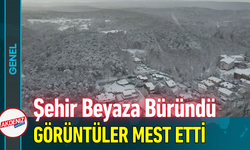 Şehir Beyaza Büründü, Görüntüler Mest Etti!