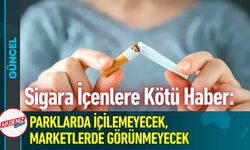 Sigara Parklarda İçilemeyecek, Marketlerde Görünmeyecek
