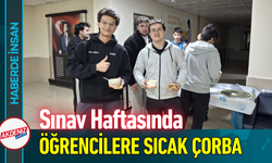 Sınav Haftasında Öğrencilere Sıcak Çorba!