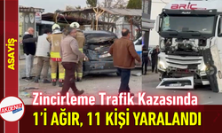 Zincirleme Trafik Kazasında 11 Kişi Yaralandı!