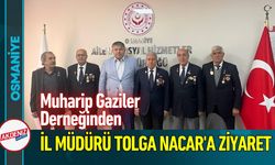 Osmaniye Muharip Gaziler Derneğinden Nacar'a Ziyaret