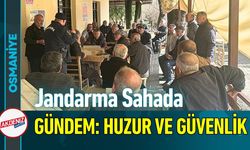 Osmaniye Jandarma Asayiş ve Güvenlik İçin Sahaha