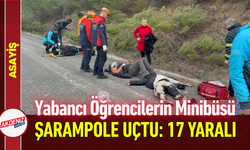 Yabancı Öğrencileri Taşıyan Minibüs Şarampole Uçtu: 17 Yaralı!