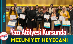 Yazı Atölyesi Kursunda Mezuniyet Heyecanı!
